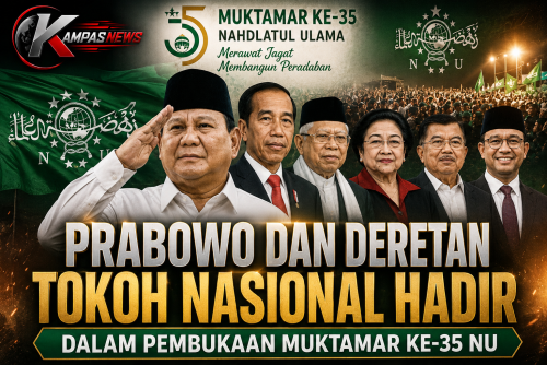 Prabowo dan Deretan Tokoh Nasional Hadir Dalam Pembukaan Muktamar ke 35 NU