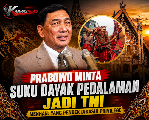 Prabowo Minta Suku Dayak Jadi TNI