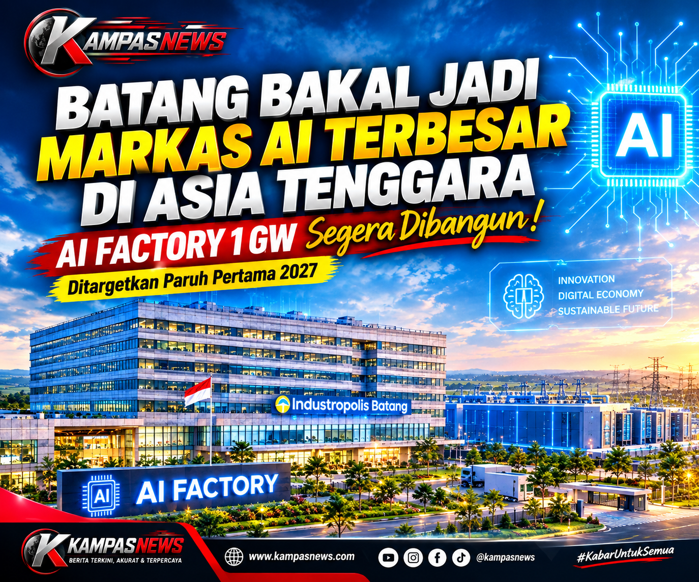 Batang Siap Jadi Pusat AI Asia Tenggara