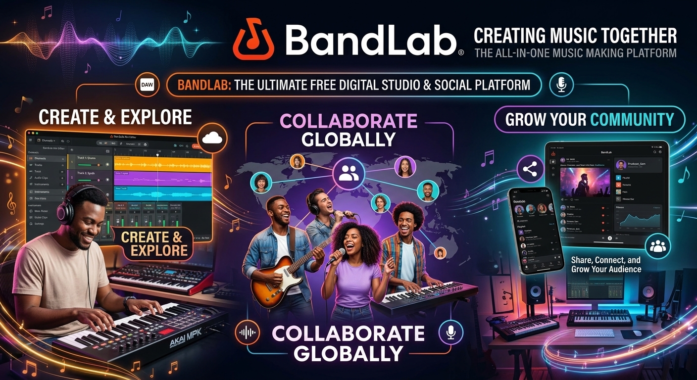 Bandlab Studio Musik Salah Satu Apilkasi Terbaik Untuk Membuat Music