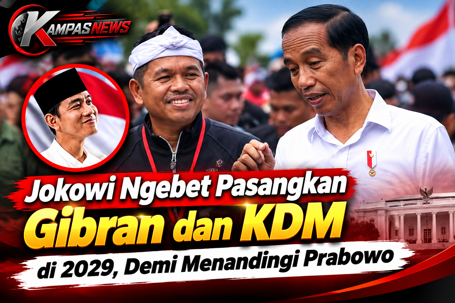 Jokowi Ngebet Pasangkan Gibran dan KDM di 2029, Demi Menandingi Prabowo
