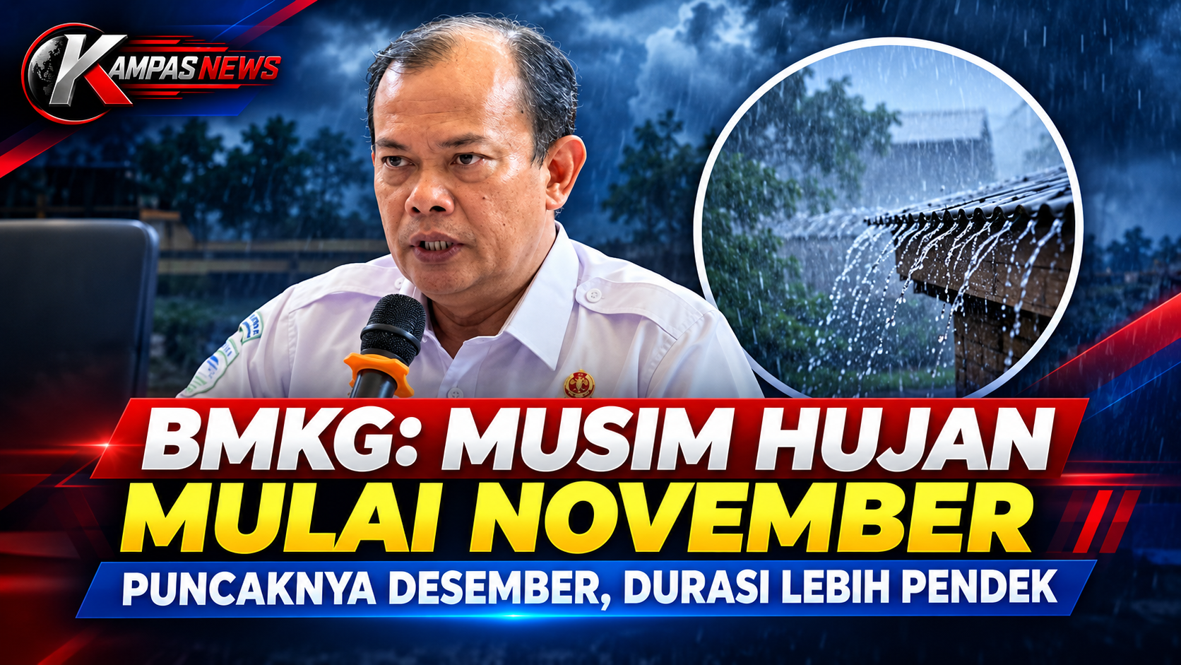 BMKG Prediksi Musim Hujan Mulai November